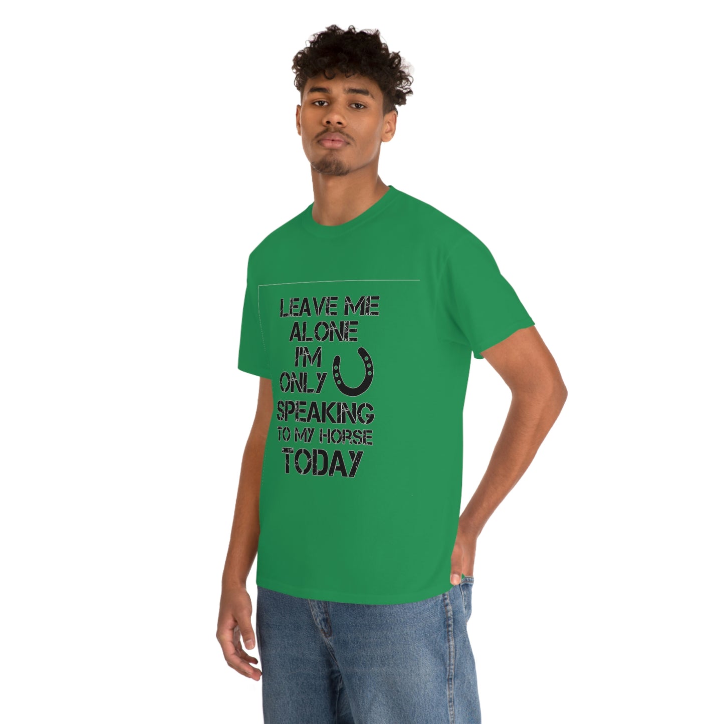 Leave Me Alone - Adult Tee (Front Logo)
