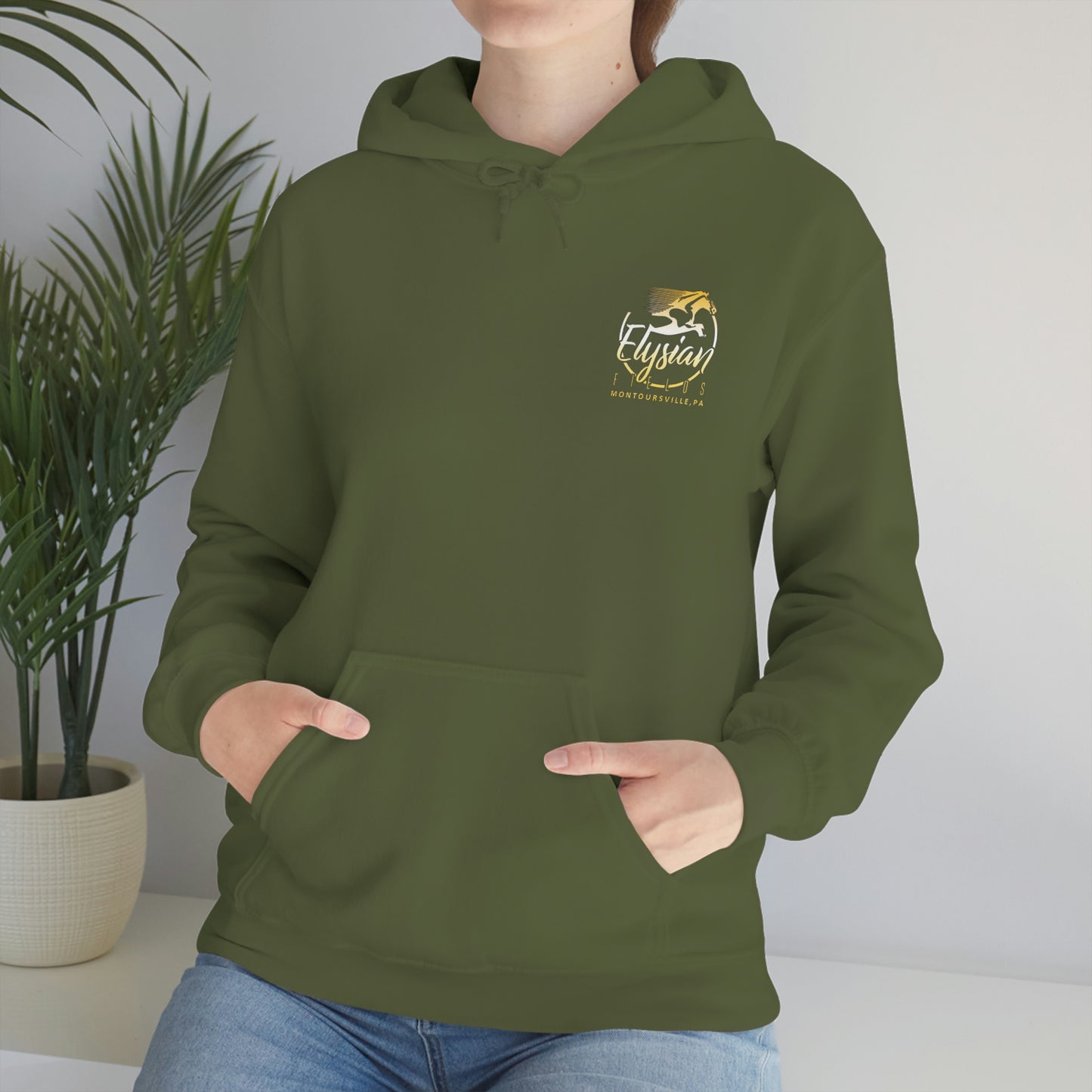 Elysian Fields - Adult Unisex Heavy Blend™ Hooded Sweatshirt - Color Logo