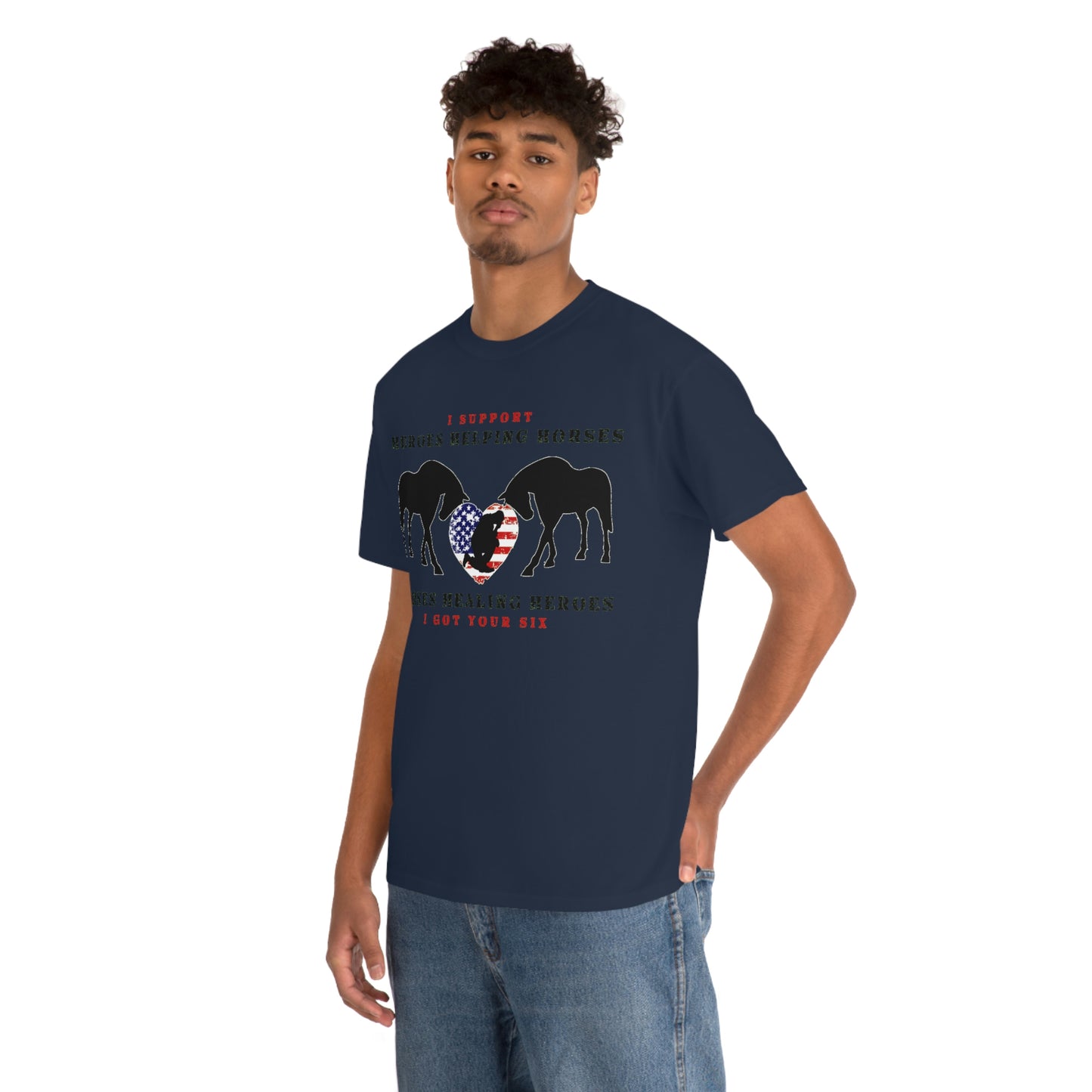 6H - Heart - Adult Tee (Front Logo)