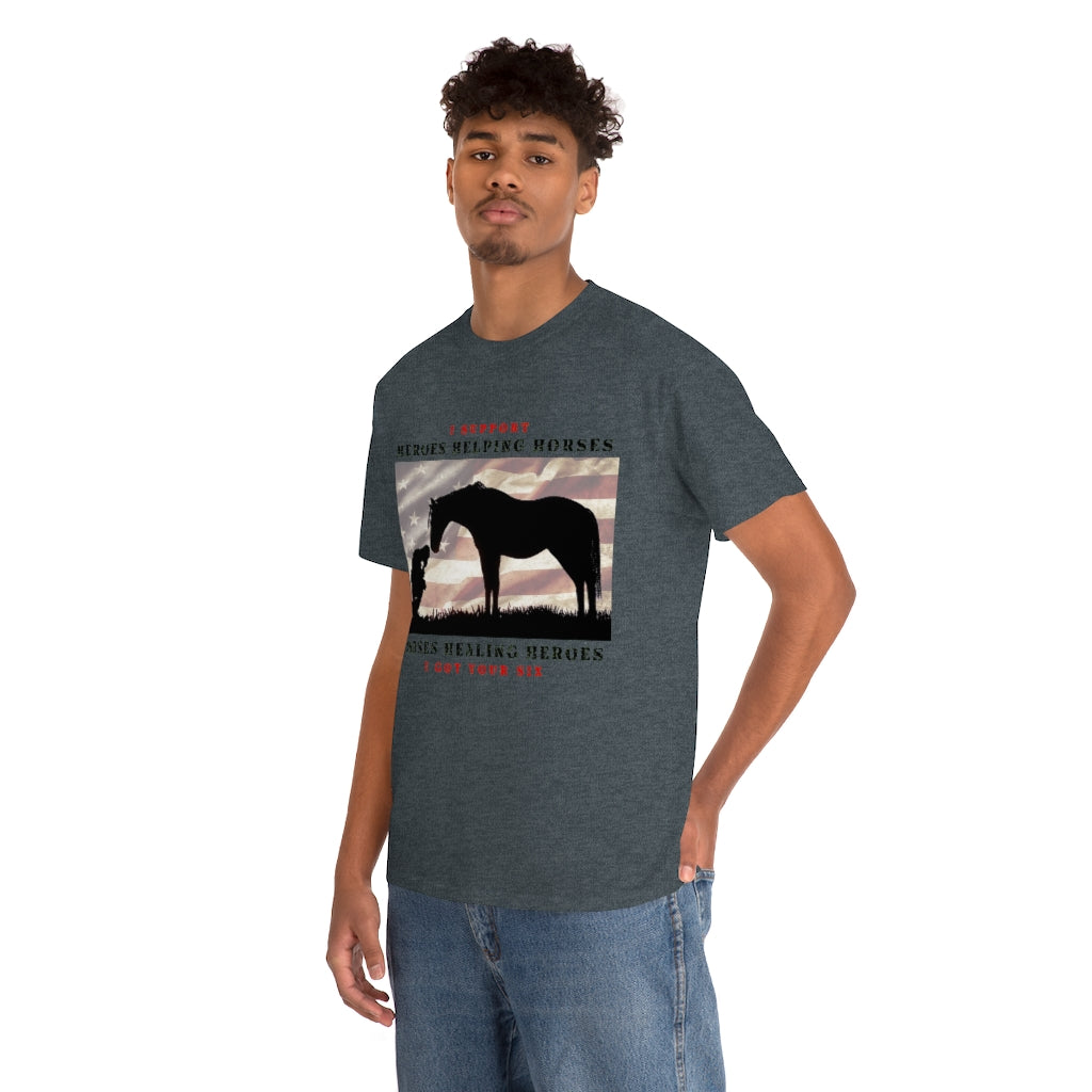 6H - Adult Tee (Front Logo) - Black Lettering
