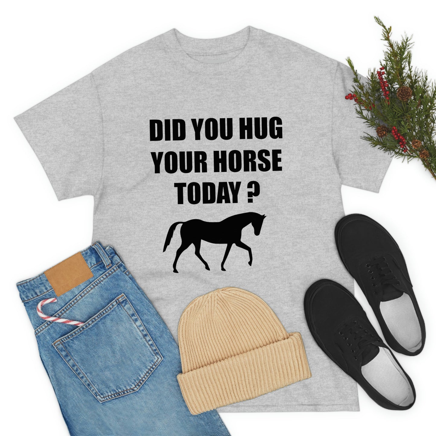 Horse Hugs - Adult Tee (Front Logo)