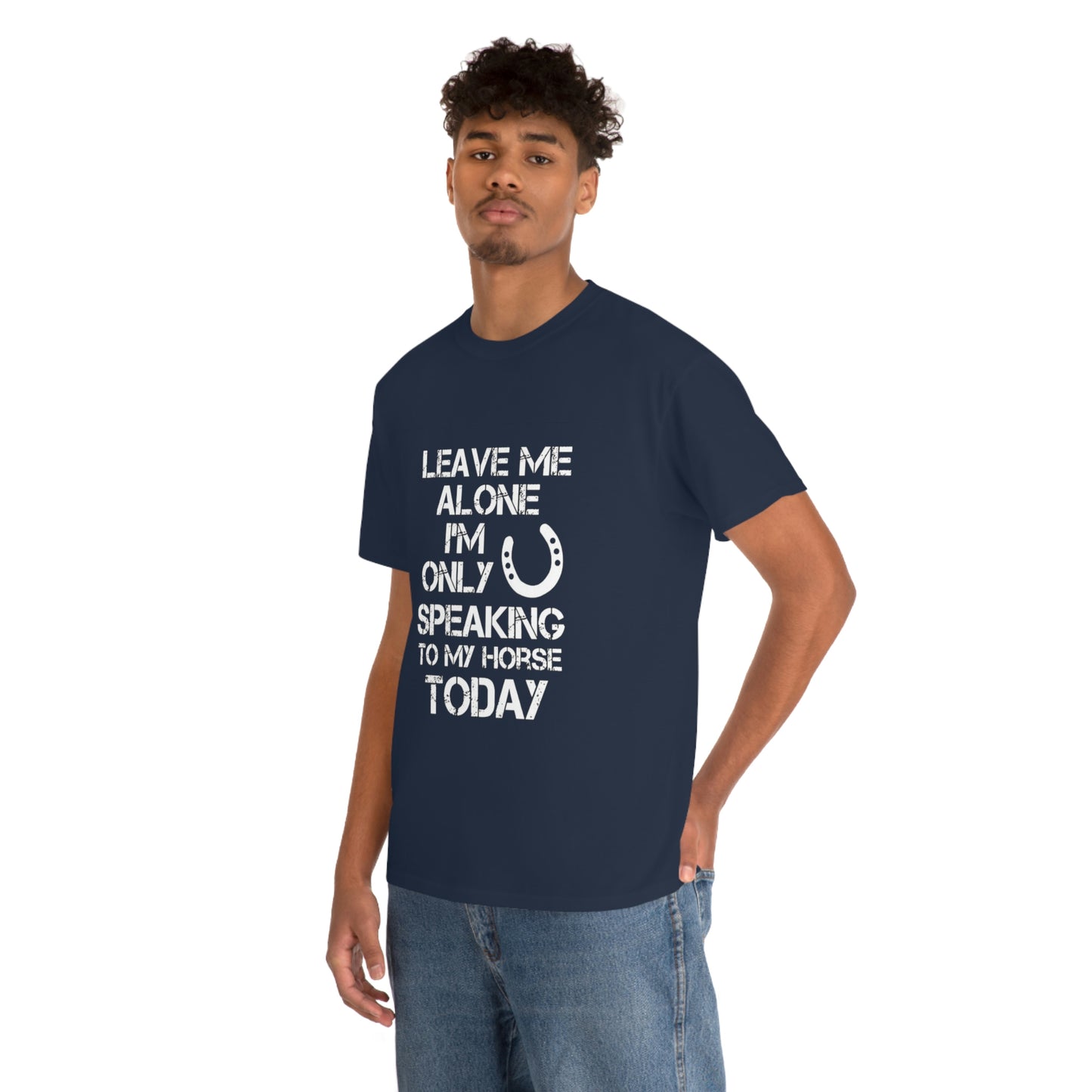 Leave Me Alone - Adult Tee (Front Logo)