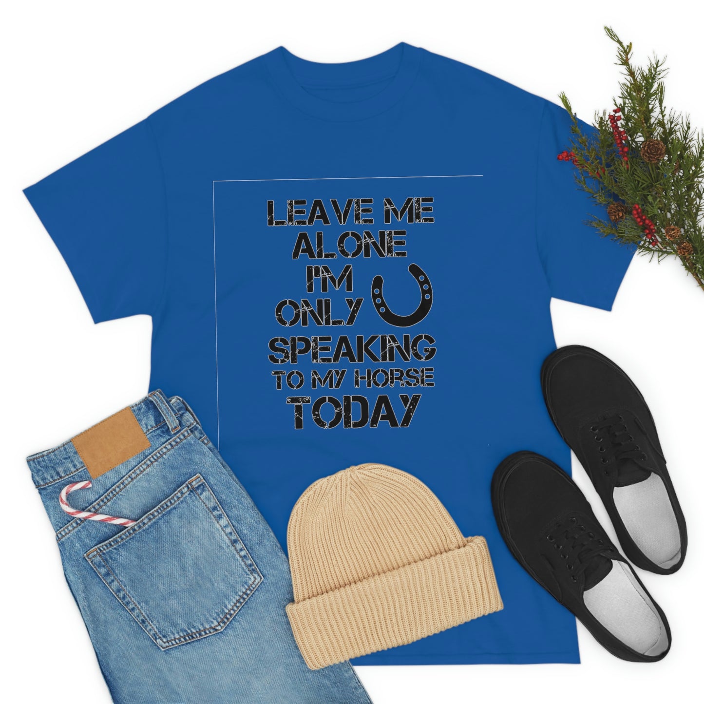 Leave Me Alone - Adult Tee (Front Logo)
