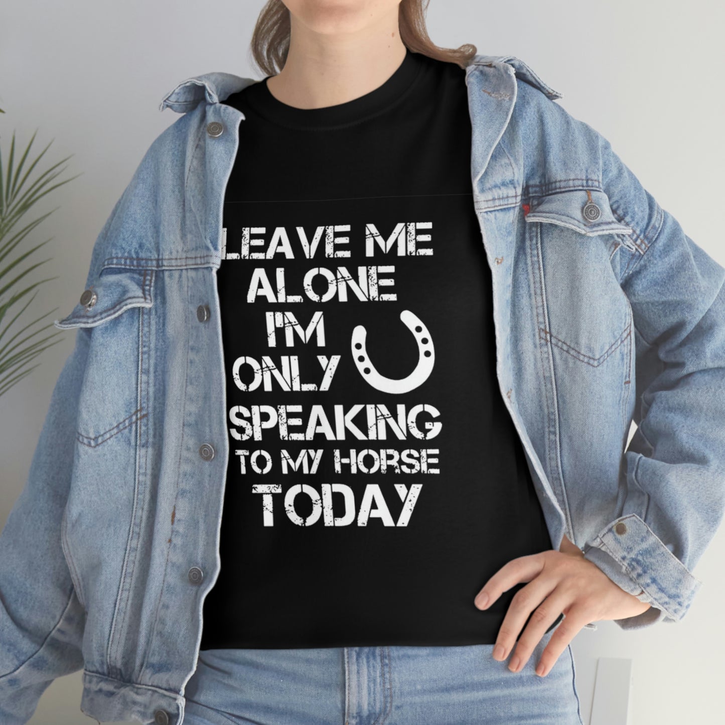 Leave Me Alone - Adult Tee (Front Logo)