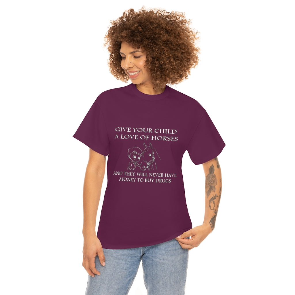 Say NO to Drugs - Adult Tee (Front Logo) - White Print