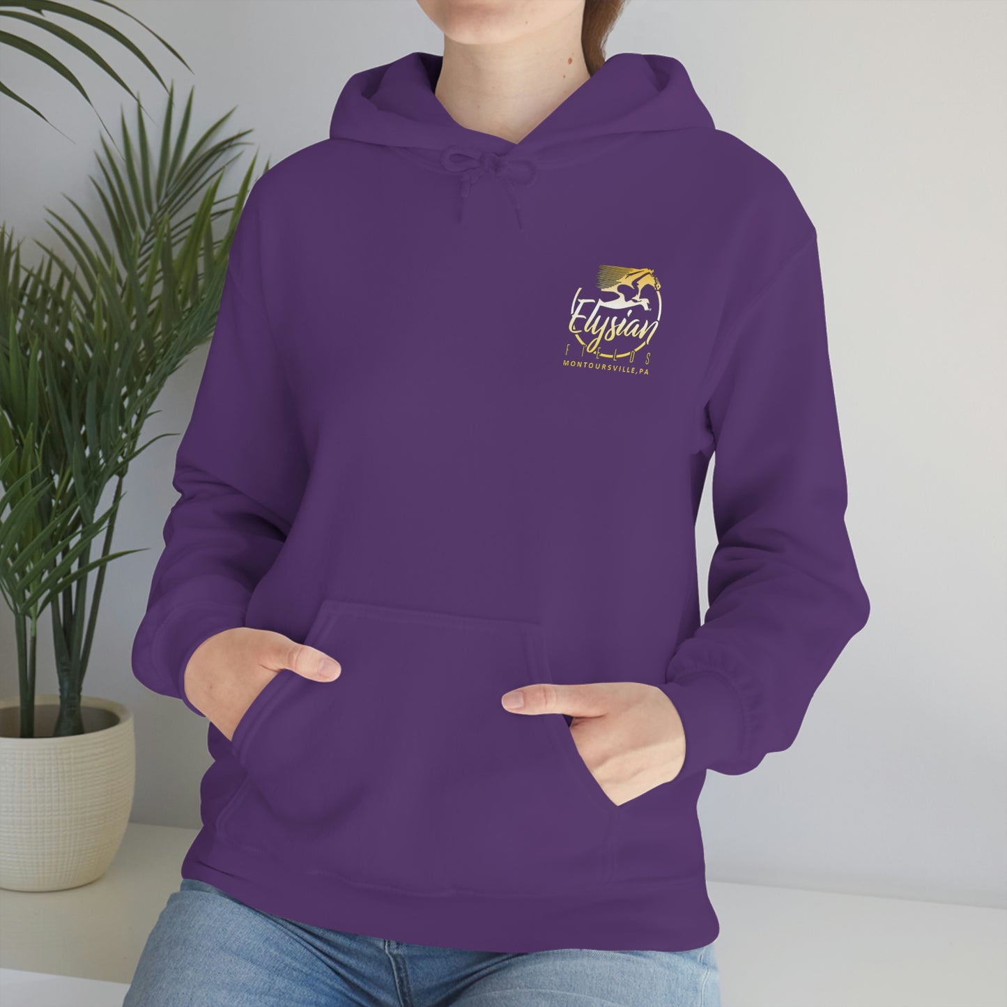 Elysian Fields - Adult Unisex Heavy Blend™ Hooded Sweatshirt - Color Logo
