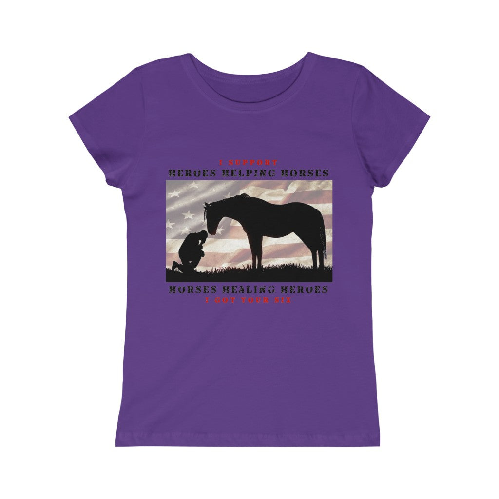 6H - Girls Princess Tee - Black Lettering