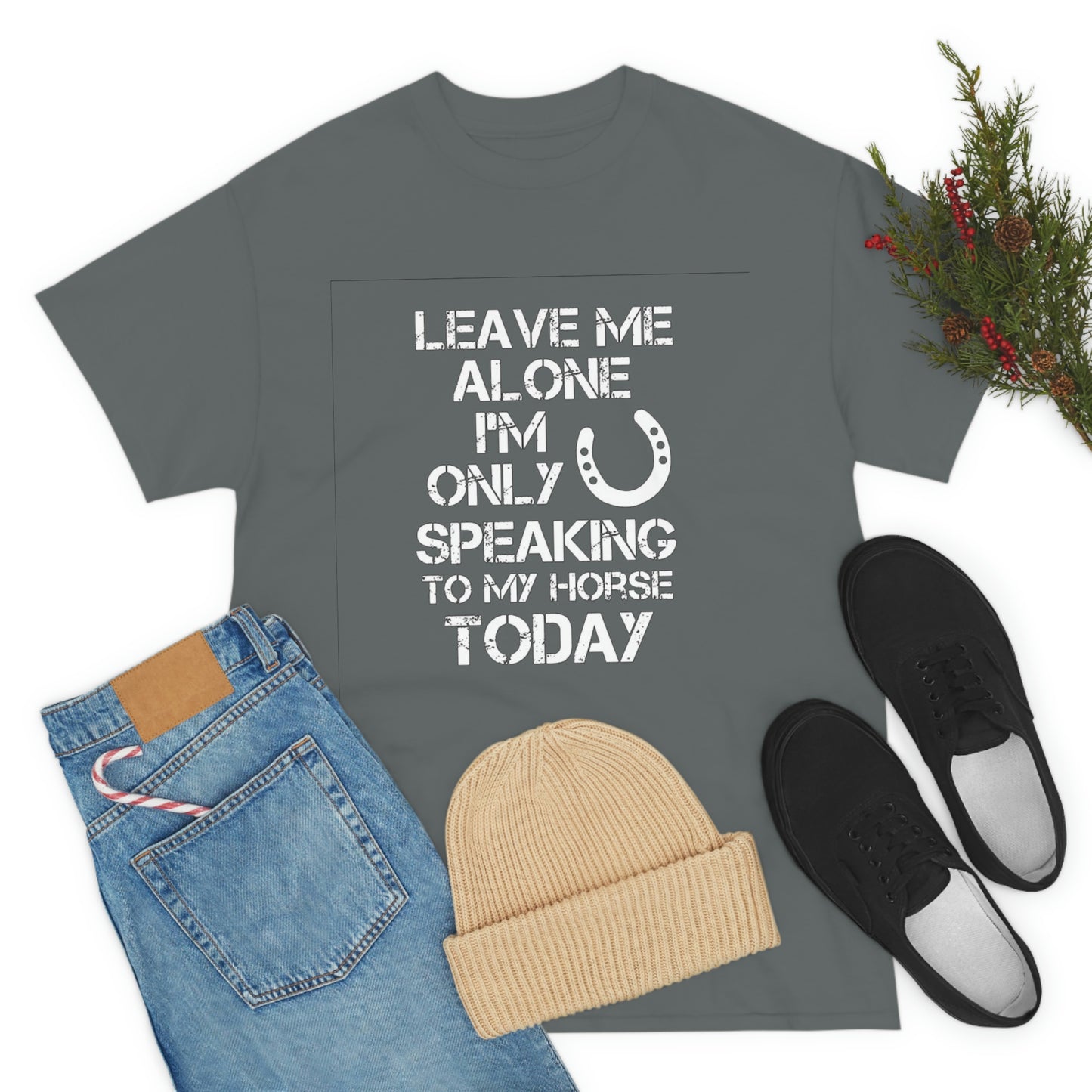 Leave Me Alone - Adult Tee (Front Logo)