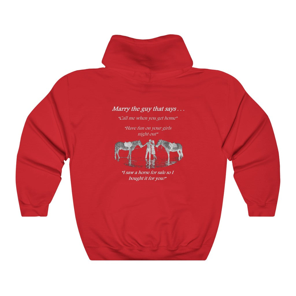 The ONE! - Adult Unisex Heavy Blend™ Hooded Sweatshirt - White Print