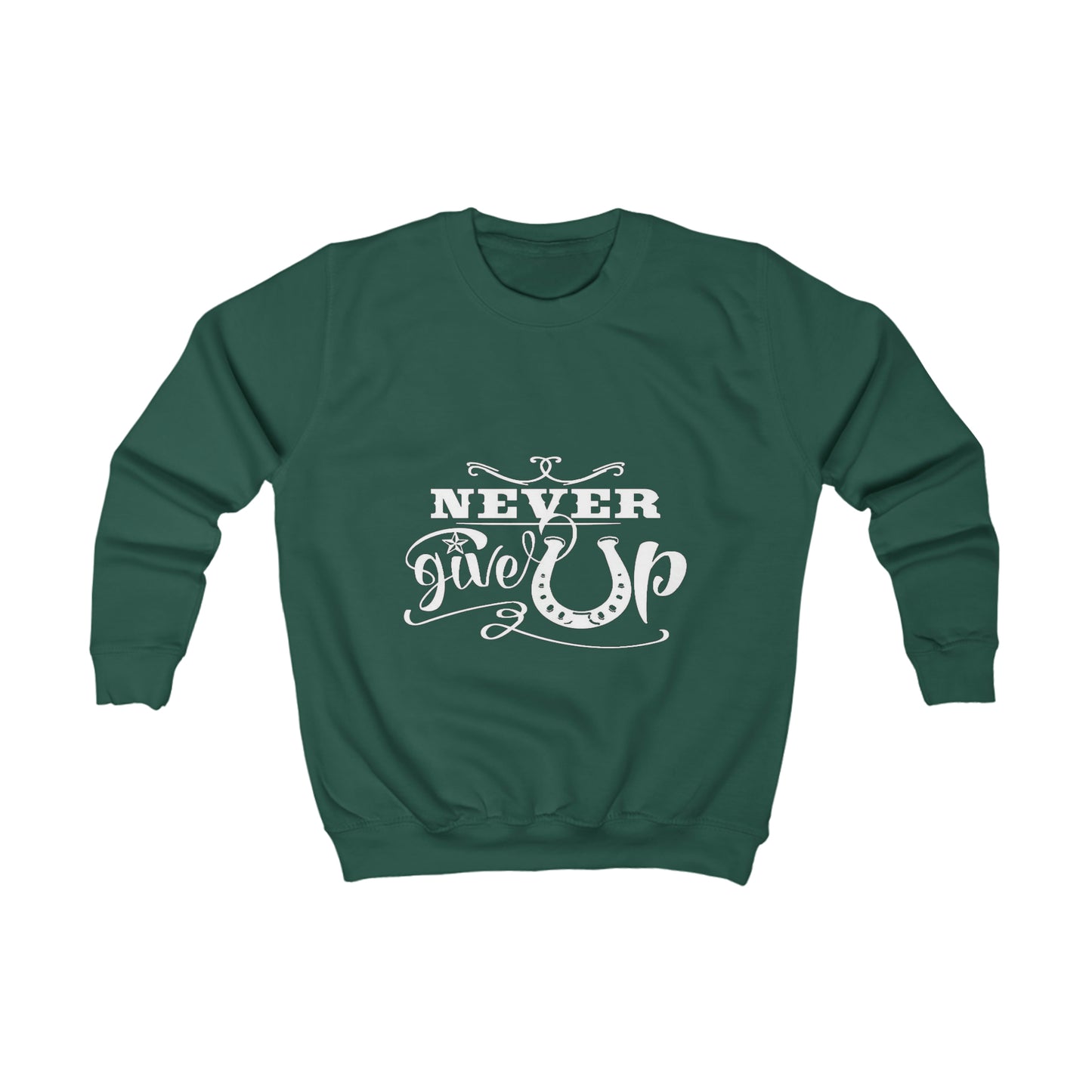 Never Give Up - Kids Sweatshirt