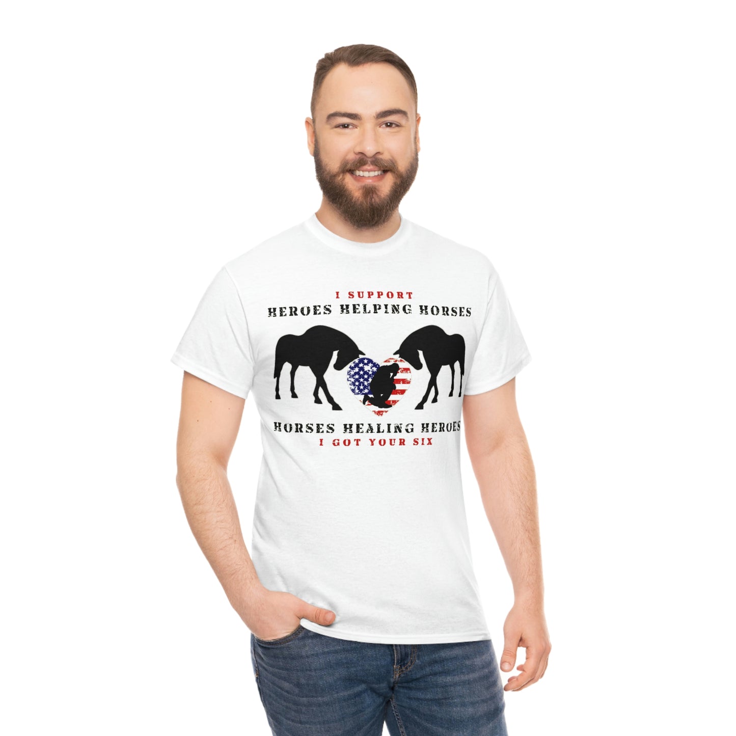 6H - Heart - Adult Tee (Front Logo)