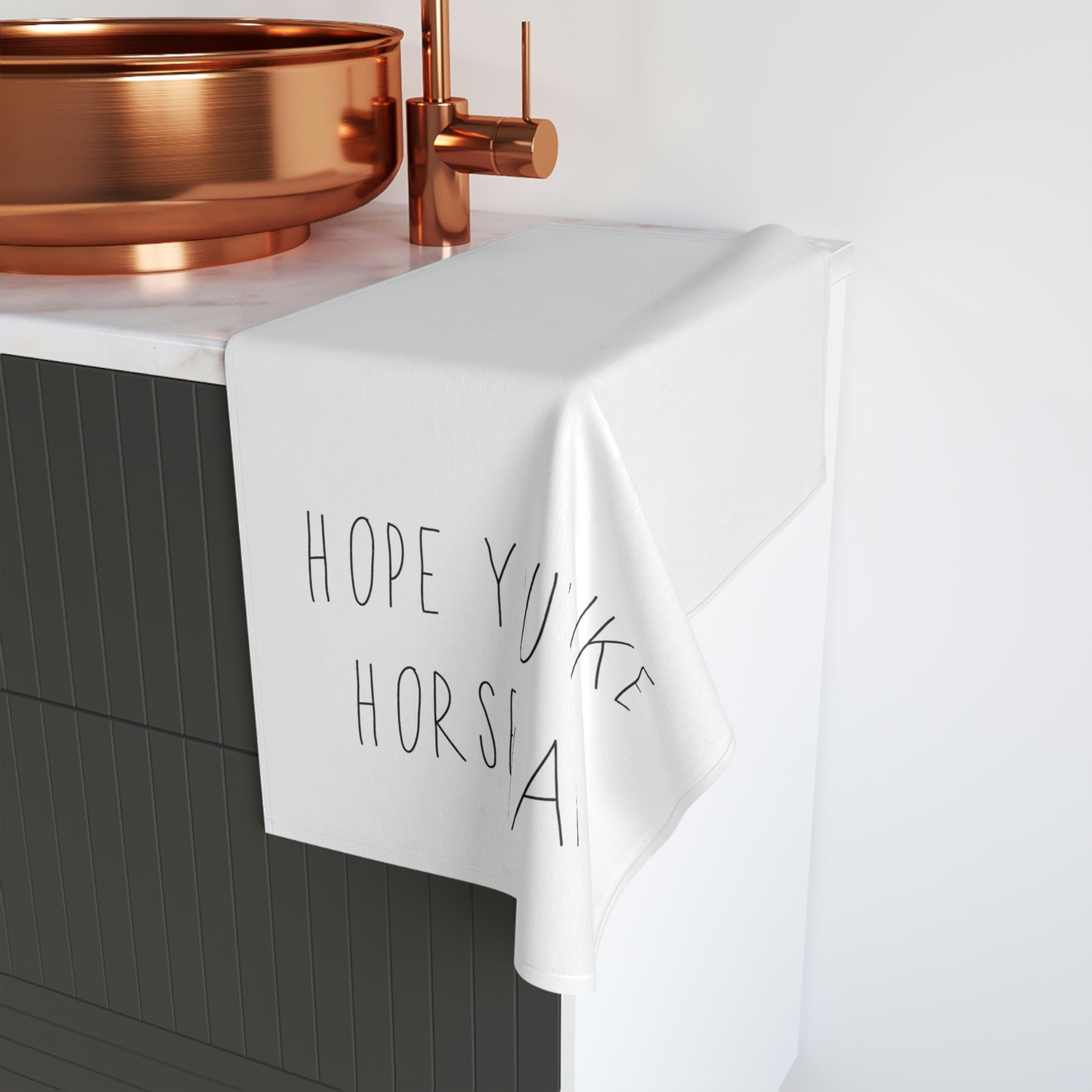 HOPE YOU LIKE HORSE HAIR - Hand Towel - 16" x 28"