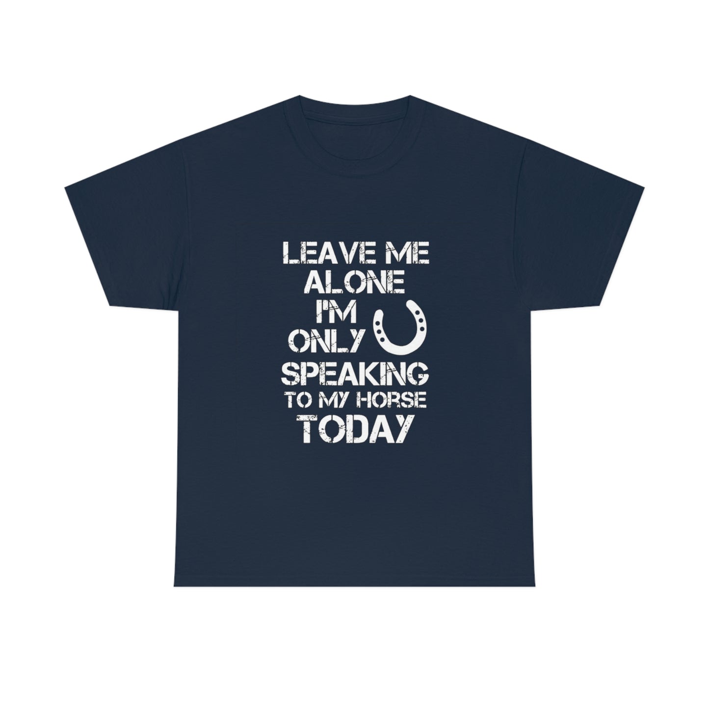 Leave Me Alone - Adult Tee (Front Logo)