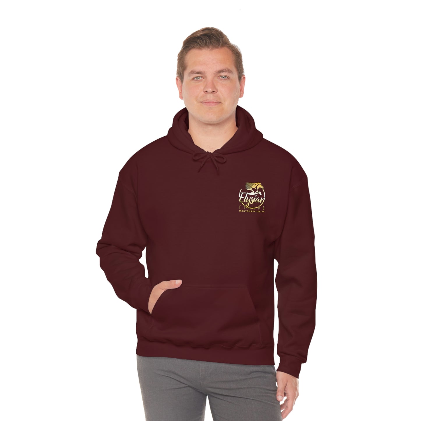Elysian Fields - Adult Unisex Heavy Blend™ Hooded Sweatshirt - Color Logo