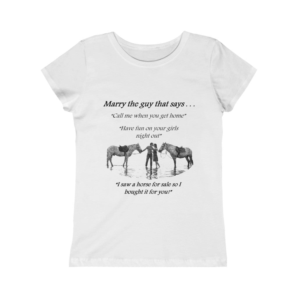 The ONE! - Girls Princess Tee - Black Print