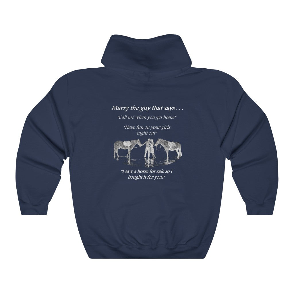 The ONE! - Adult Unisex Heavy Blend™ Hooded Sweatshirt - White Print
