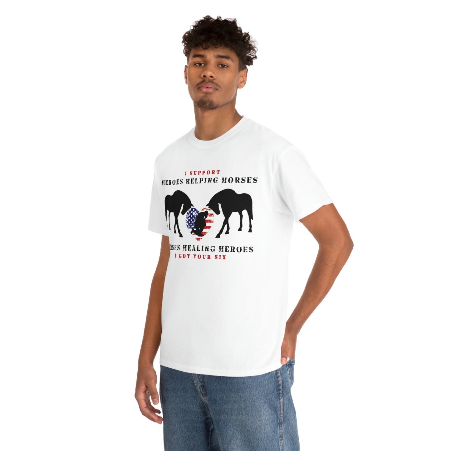 6H - Heart - Adult Tee (Front Logo)