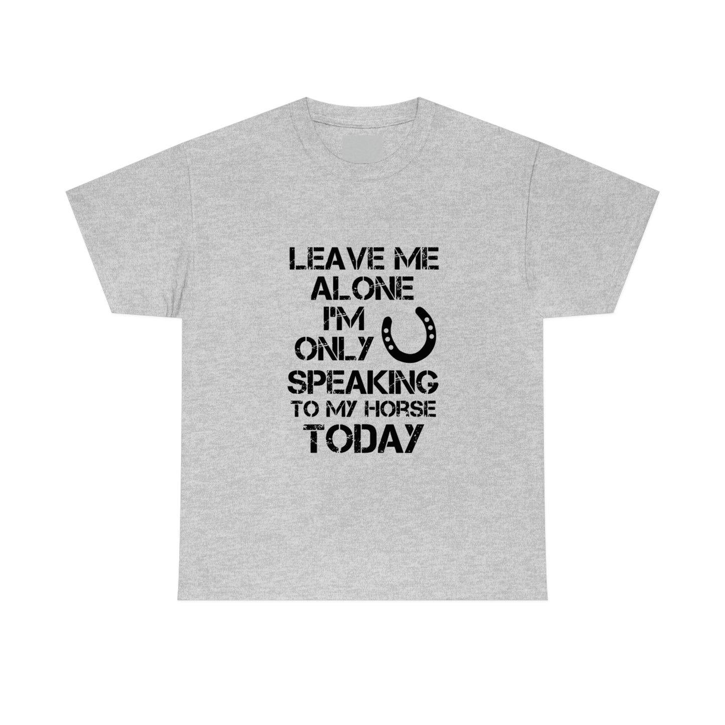 Leave Me Alone - Adult Tee (Front Logo)