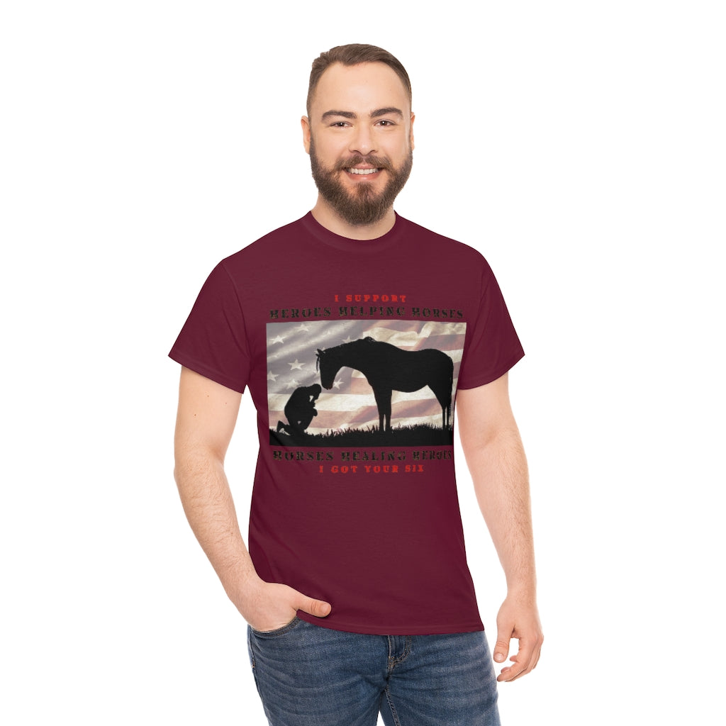 6H - Adult Tee (Front Logo) - Black Lettering