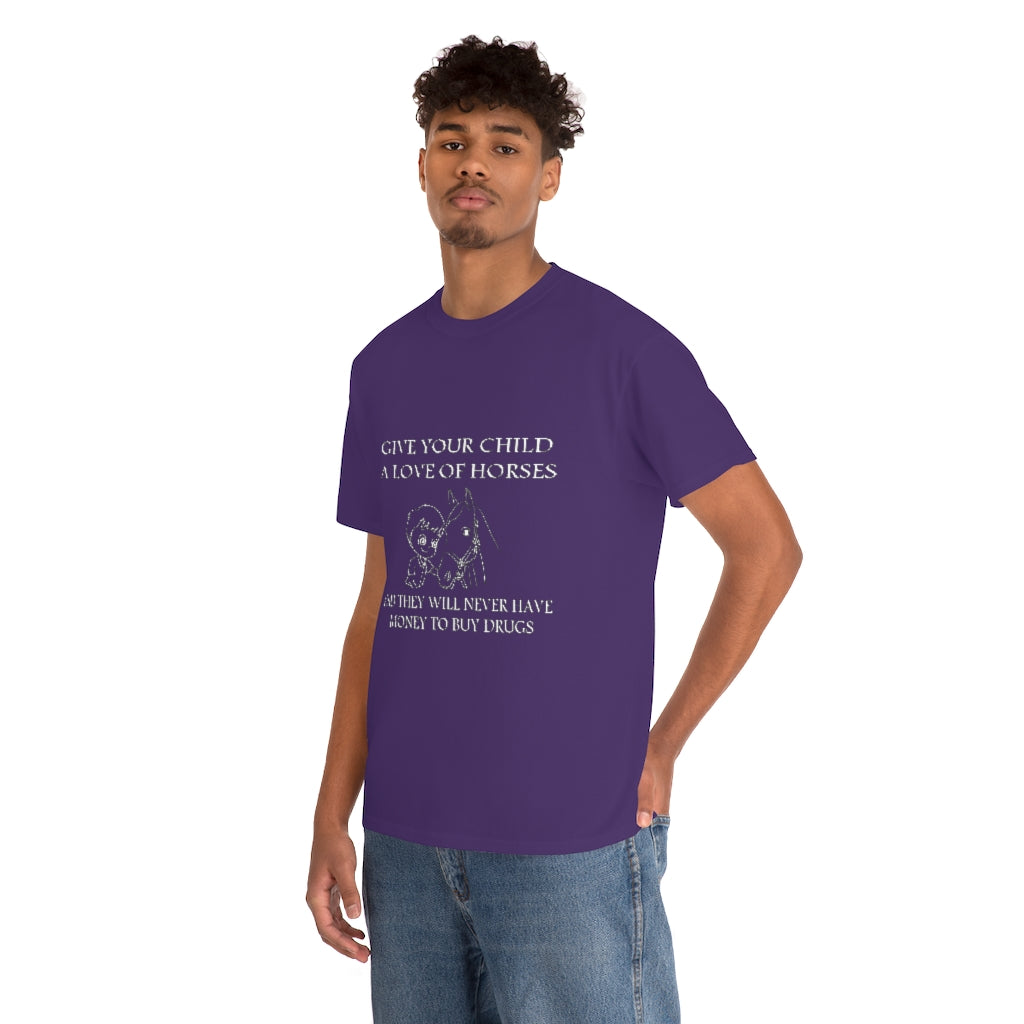 Say NO to Drugs - Adult Tee (Front Logo) - White Print