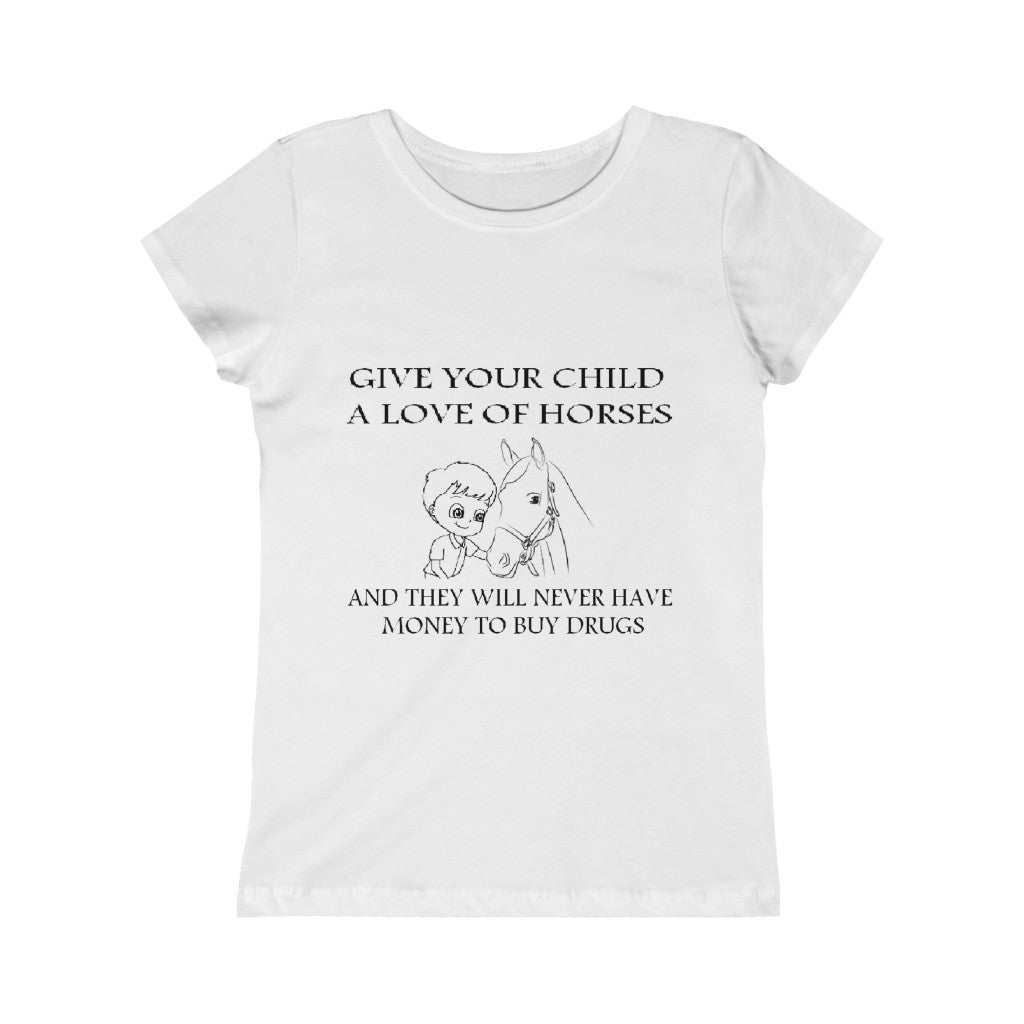 Say NO to Drugs - Girls Princess Tee - Black Print