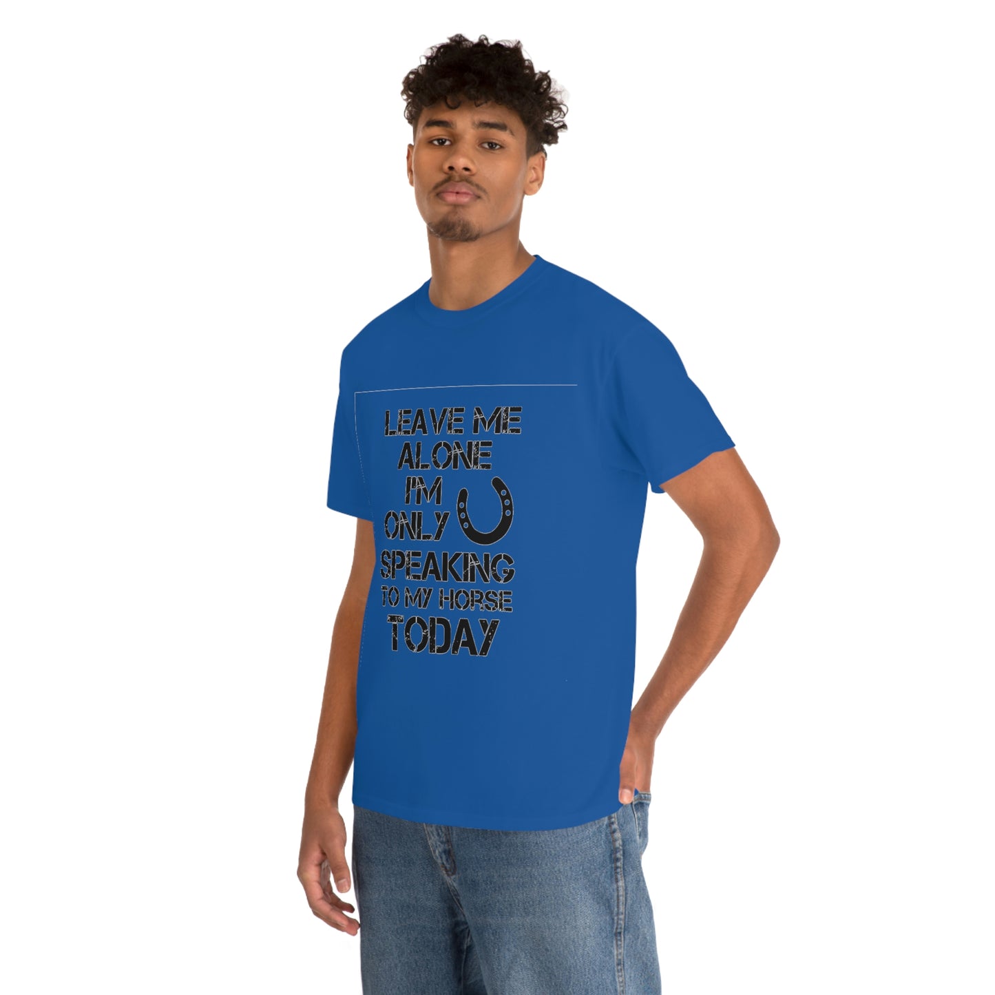 Leave Me Alone - Adult Tee (Front Logo)