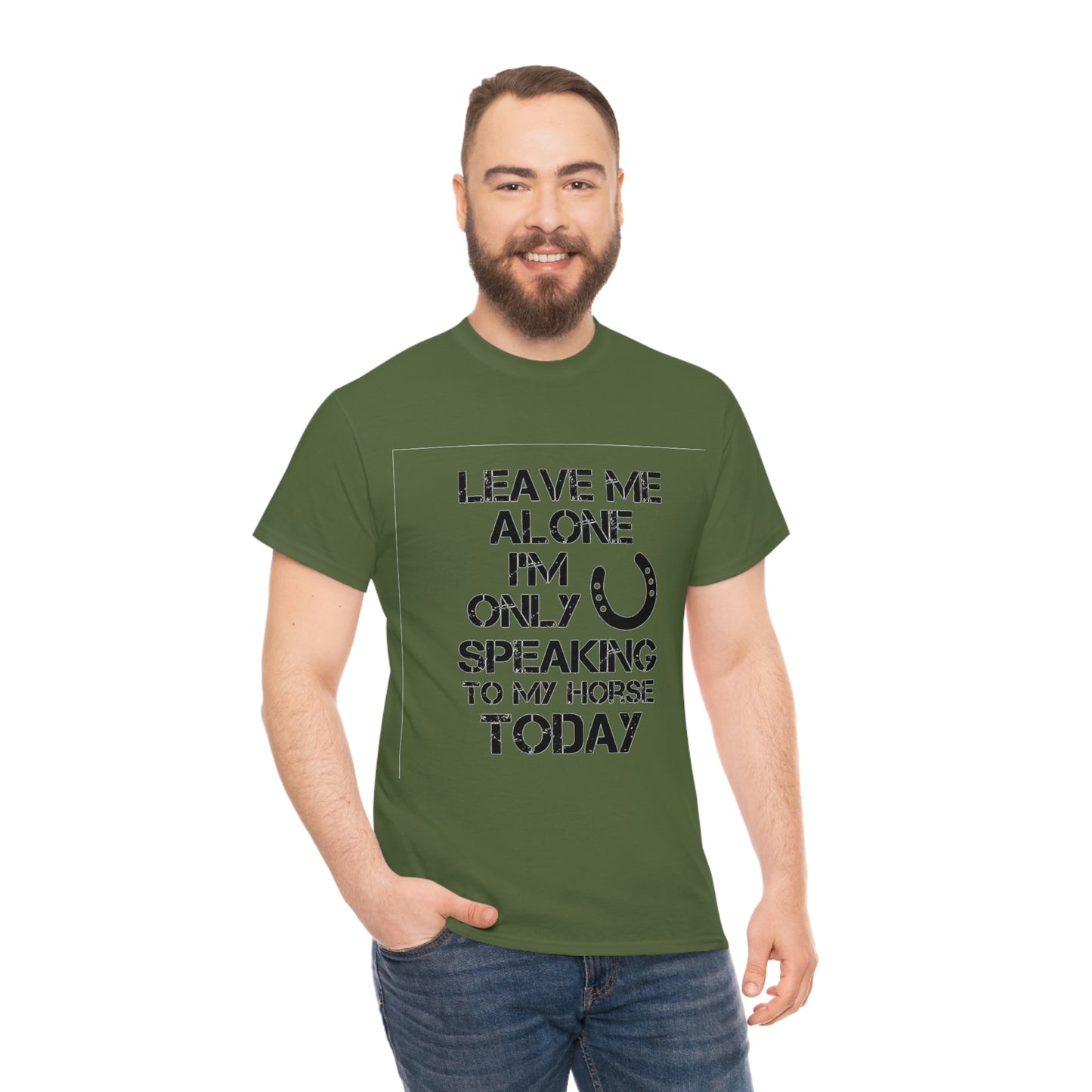 Leave Me Alone - Adult Tee (Front Logo)