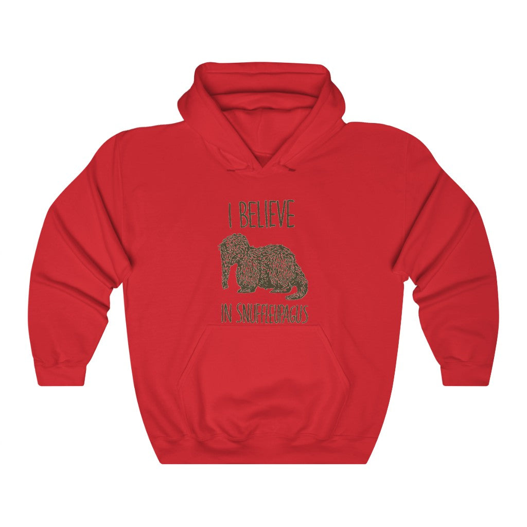 I believe in Snuffleupagus - Adult Unisex Heavy Blend™ Hooded Sweatshirt (Front)