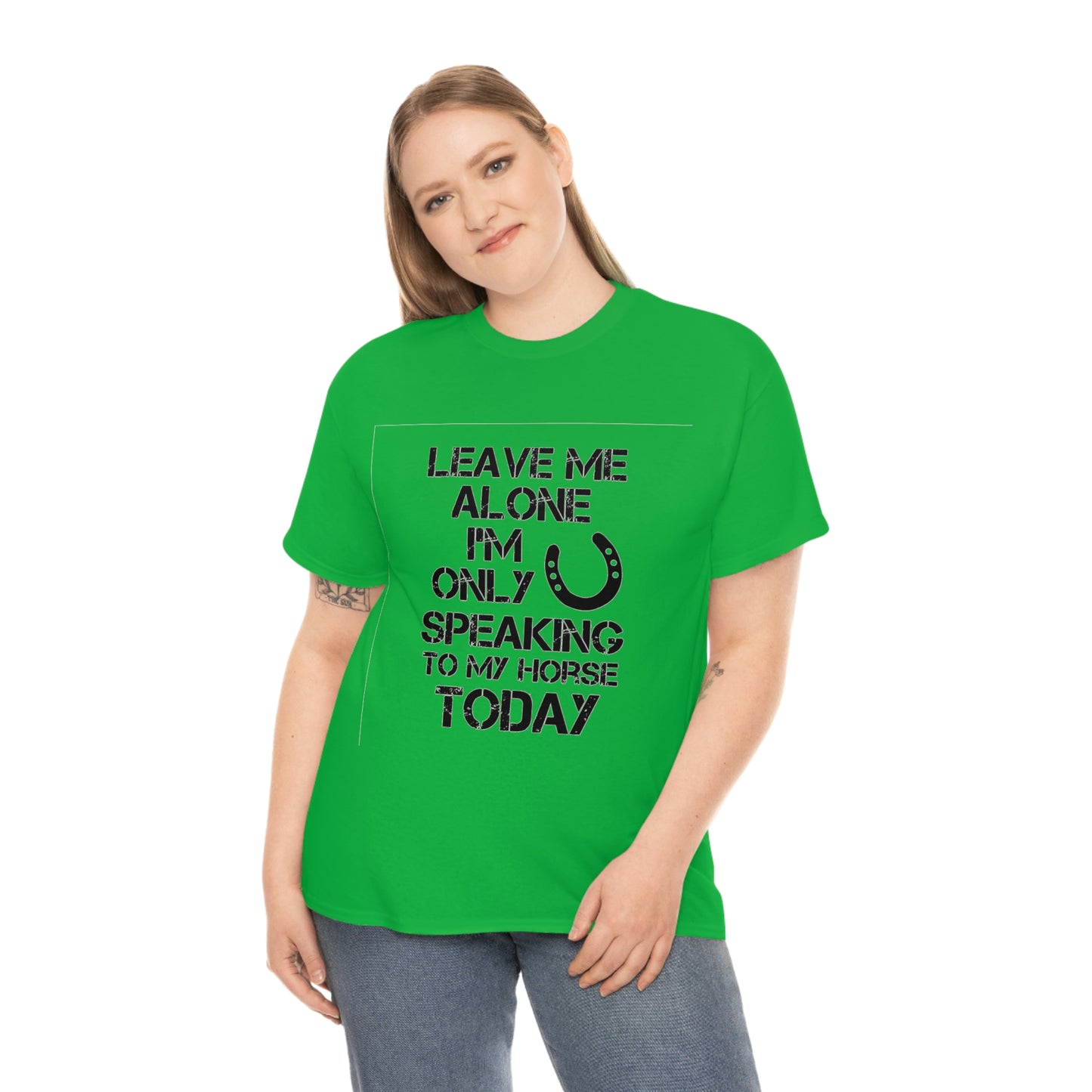 Leave Me Alone - Adult Tee (Front Logo)