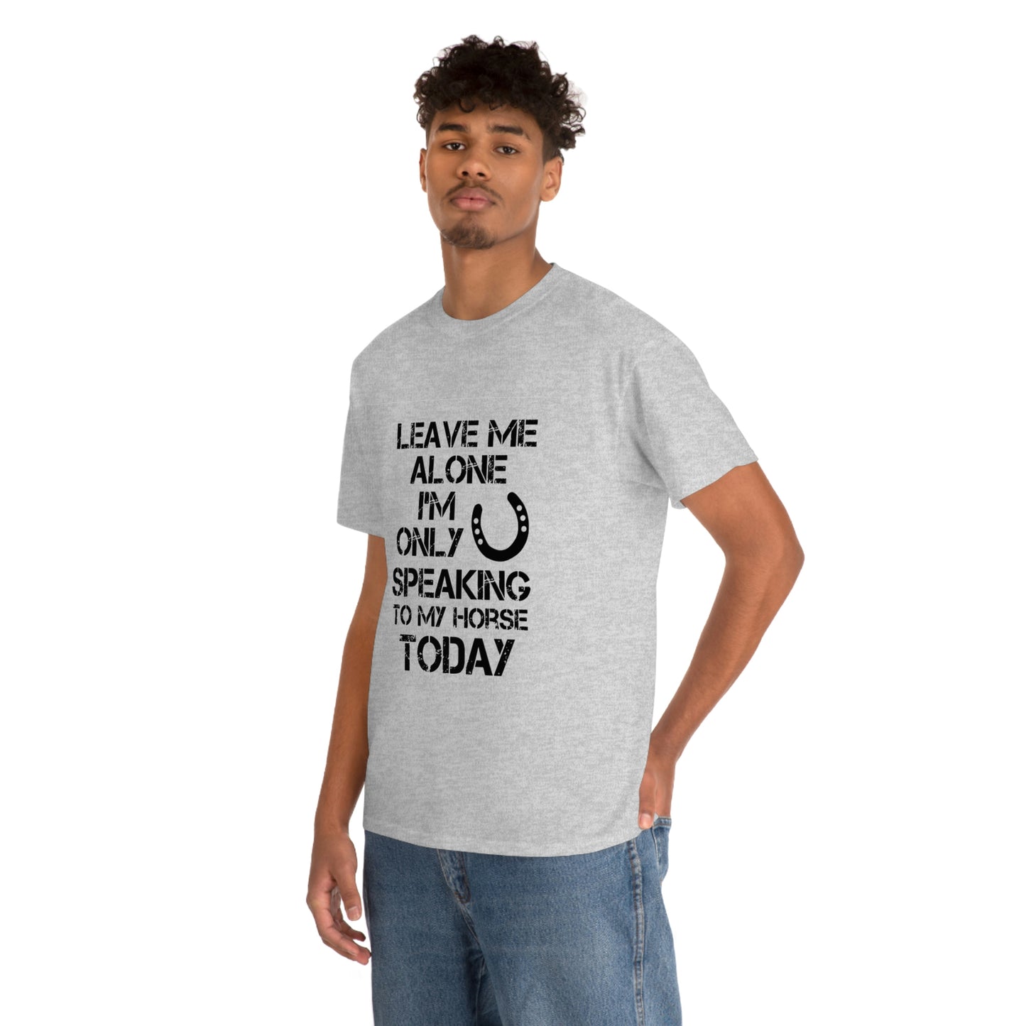 Leave Me Alone - Adult Tee (Front Logo)