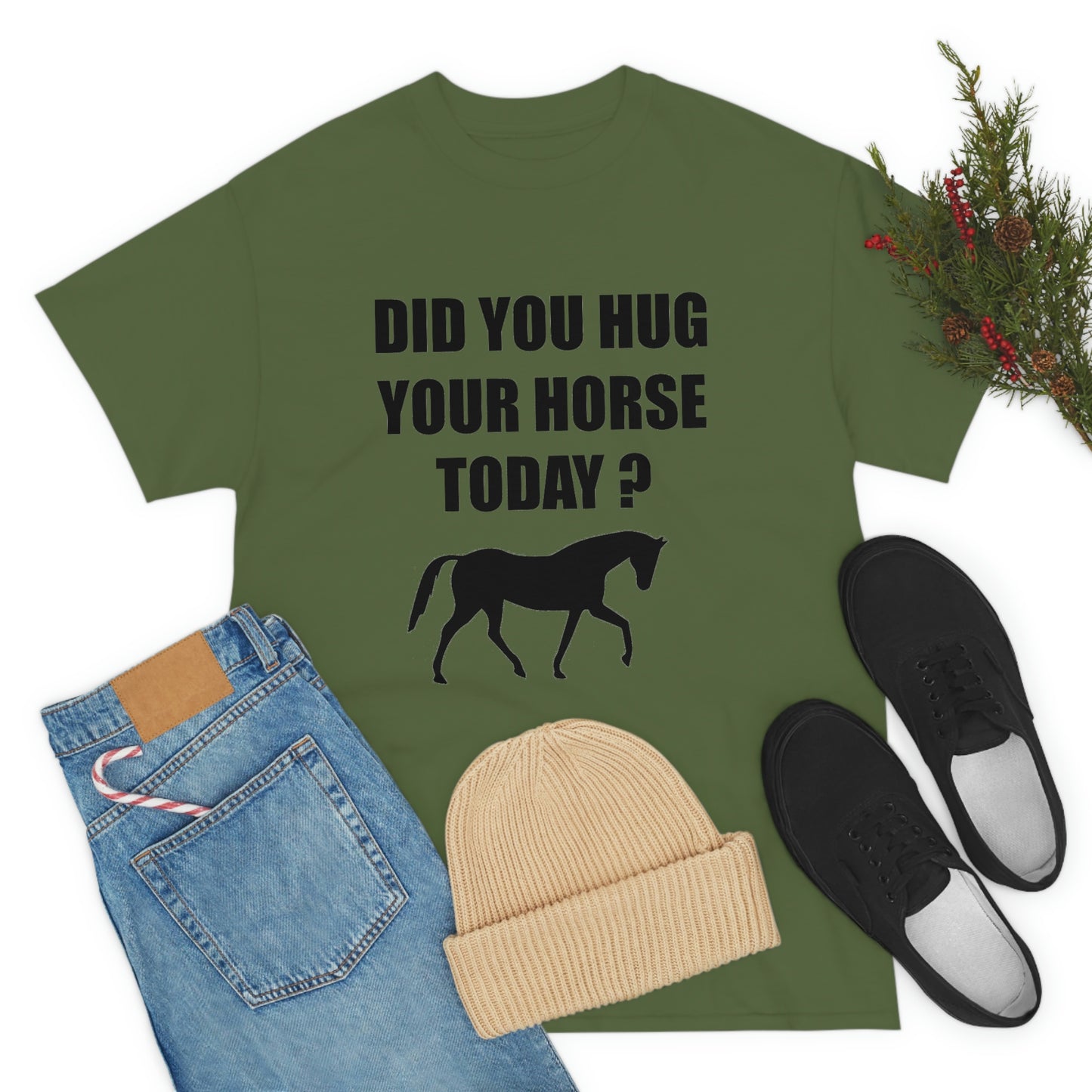 Horse Hugs - Adult Tee (Front Logo)