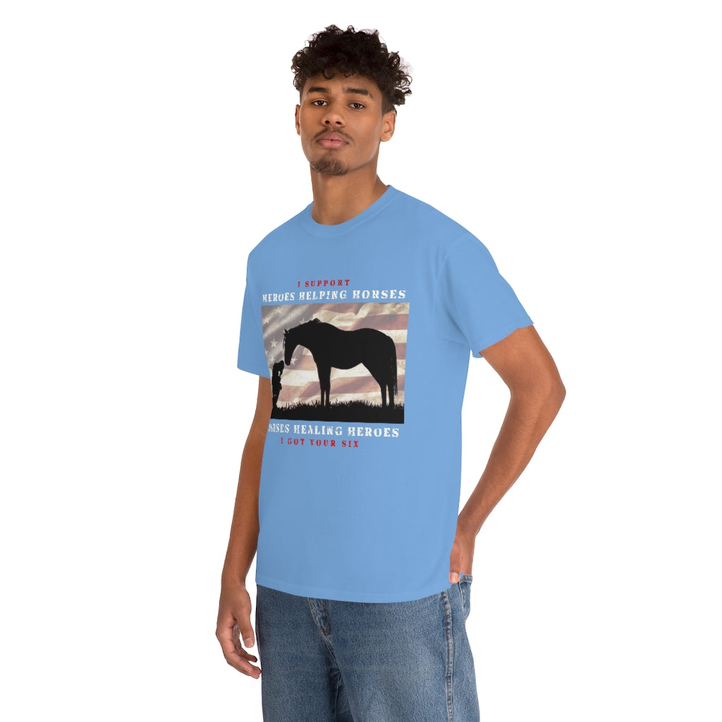 6H - Adult Tee (Front Logo) - White Lettering