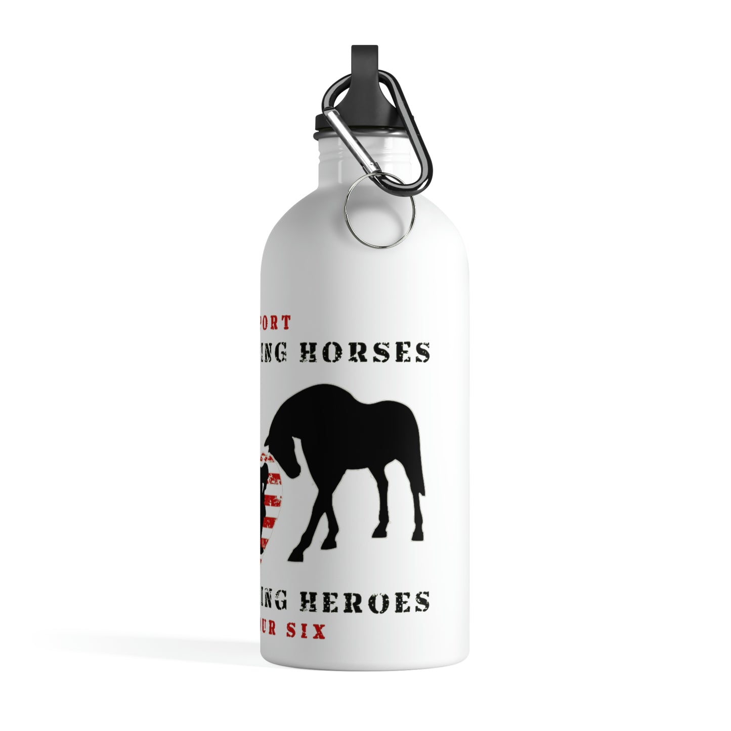 6H - Heart - Stainless Steel Water Bottle