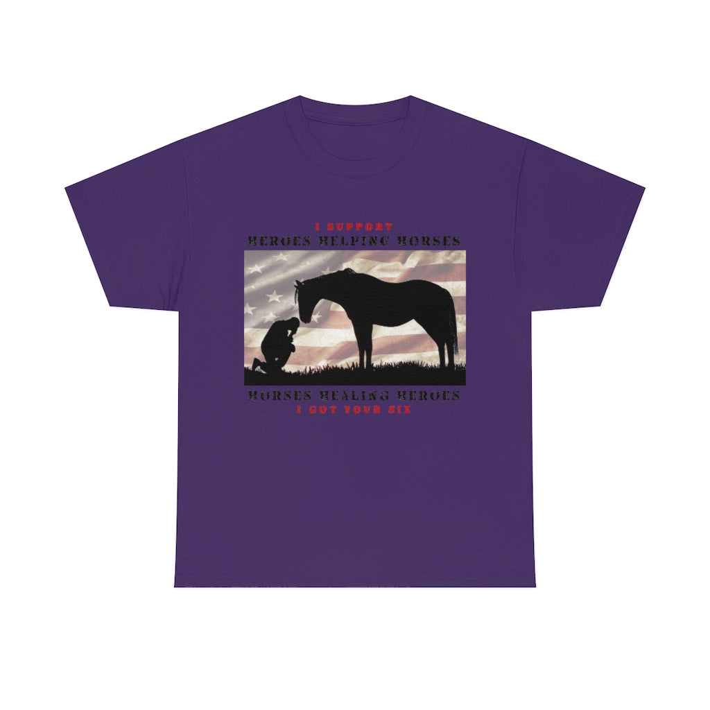 6H - Adult Tee (Front Logo) - Black Lettering