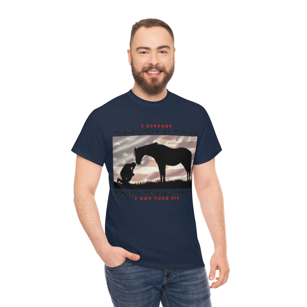 6H - Adult Tee (Front Logo) - Black Lettering