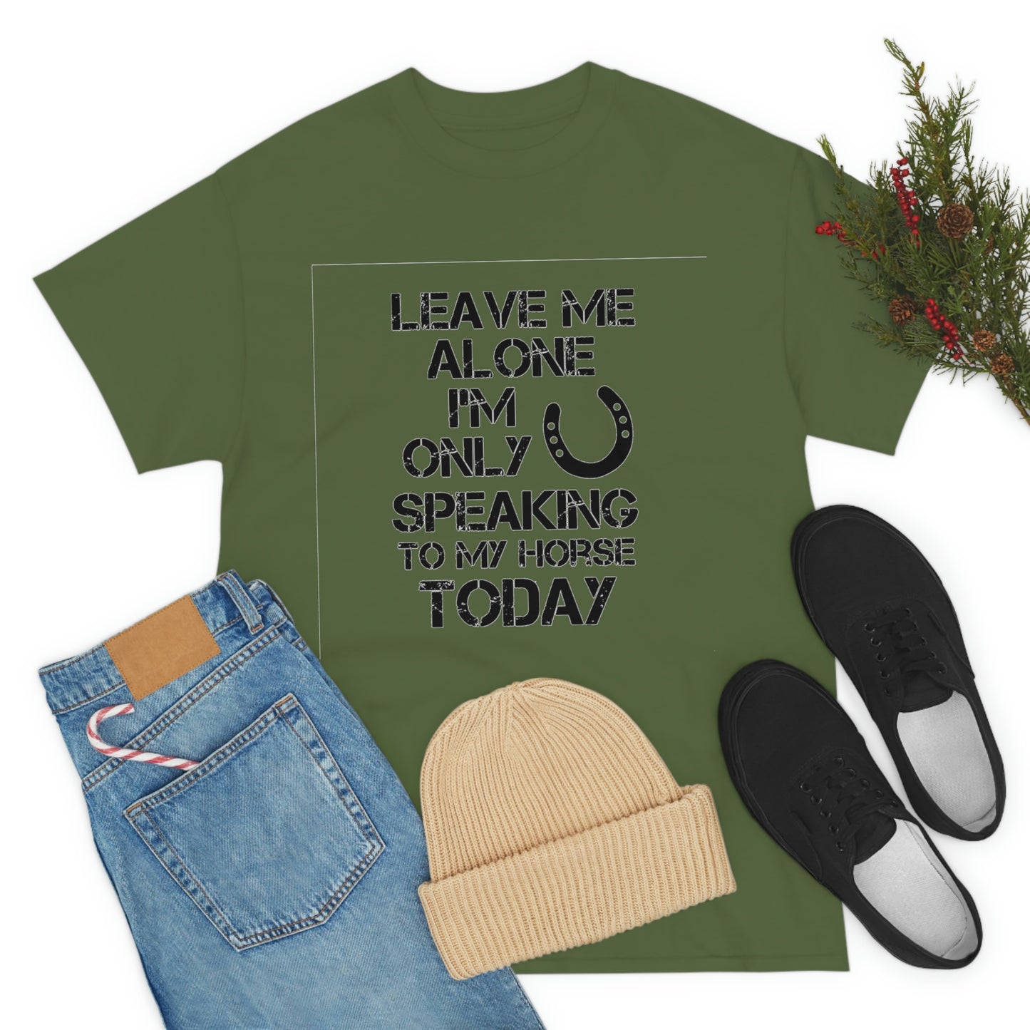 Leave Me Alone - Adult Tee (Front Logo)