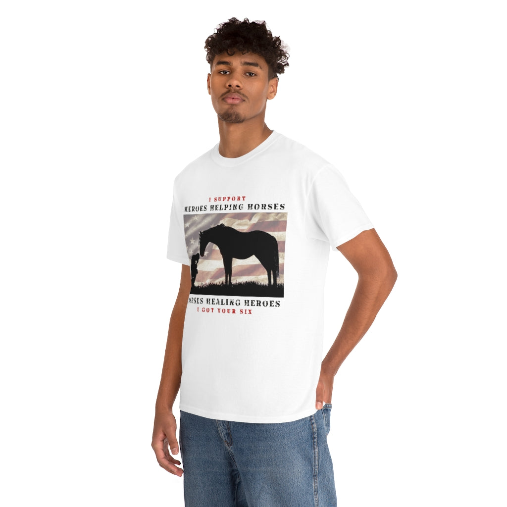 6H - Adult Tee (Front Logo) - Black Lettering