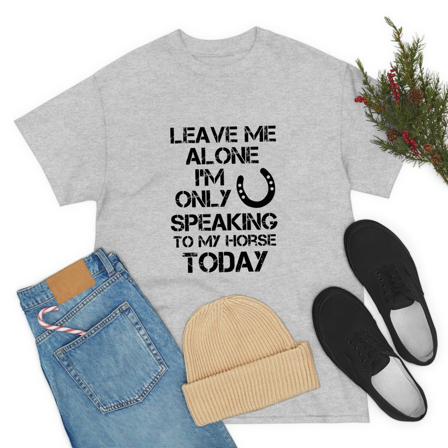 Leave Me Alone - Adult Tee (Front Logo)