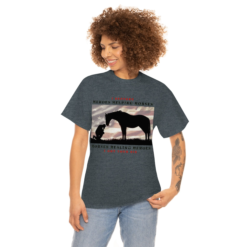 6H - Adult Tee (Front Logo) - Black Lettering