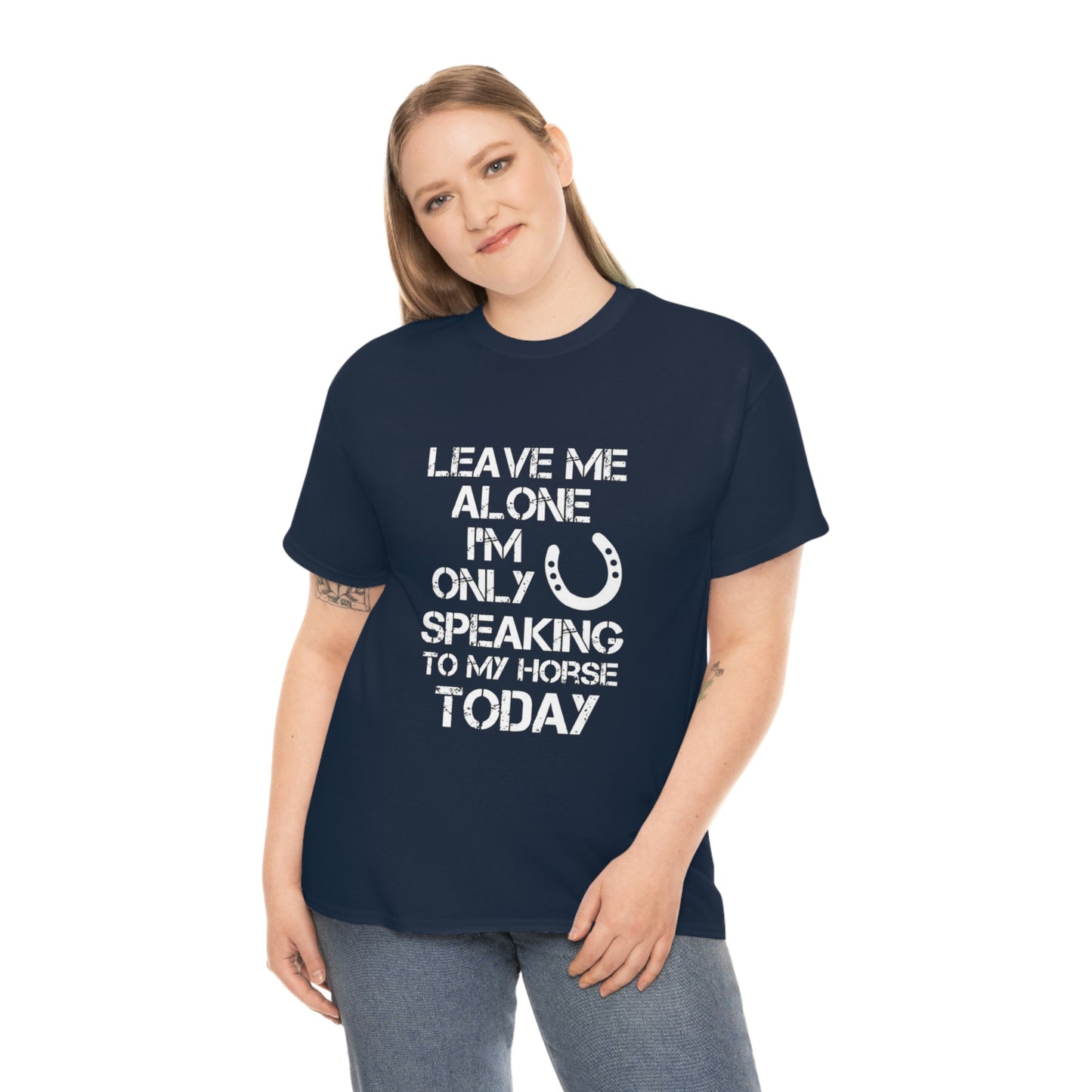 Leave Me Alone - Adult Tee (Front Logo)