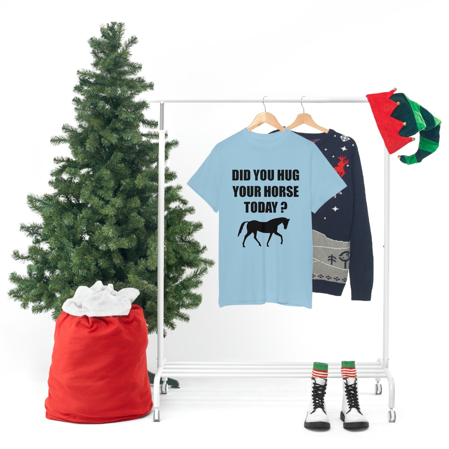 Horse Hugs - Adult Tee (Front Logo)