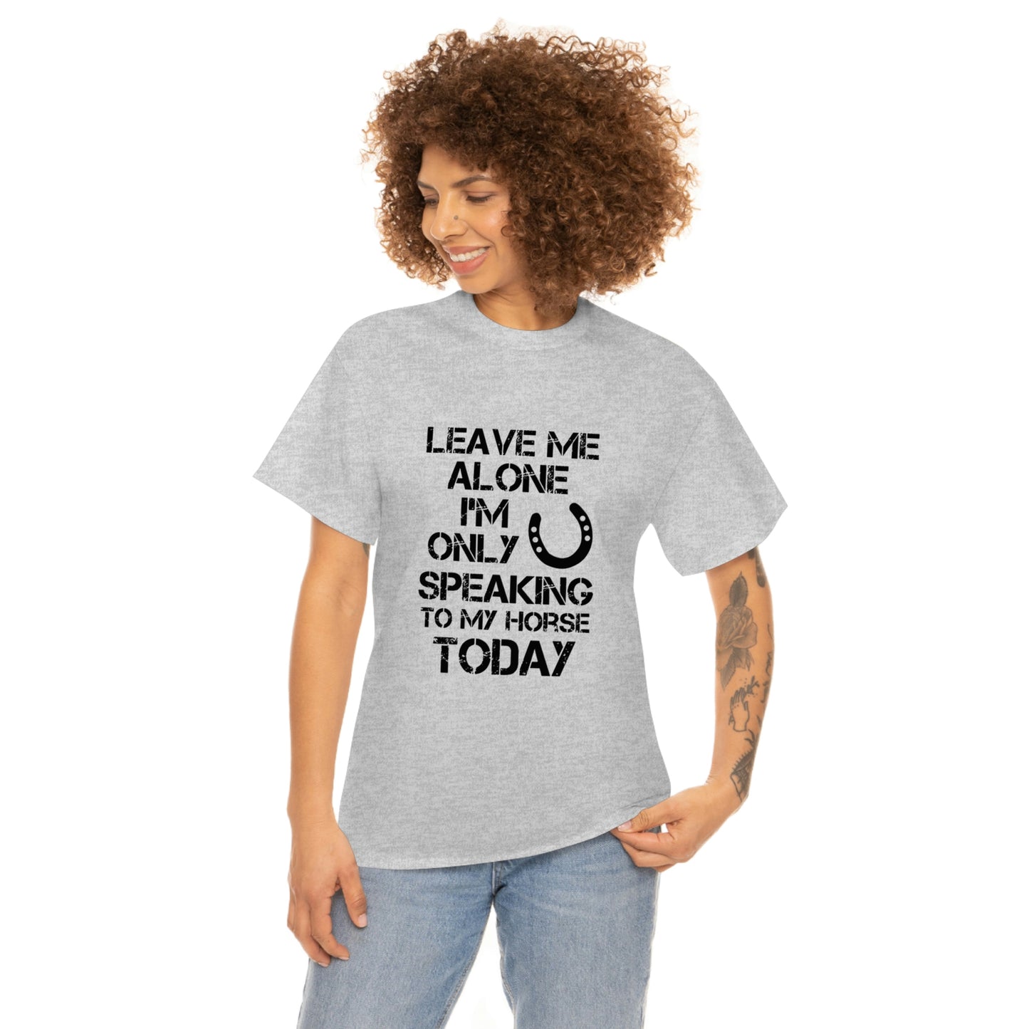 Leave Me Alone - Adult Tee (Front Logo)