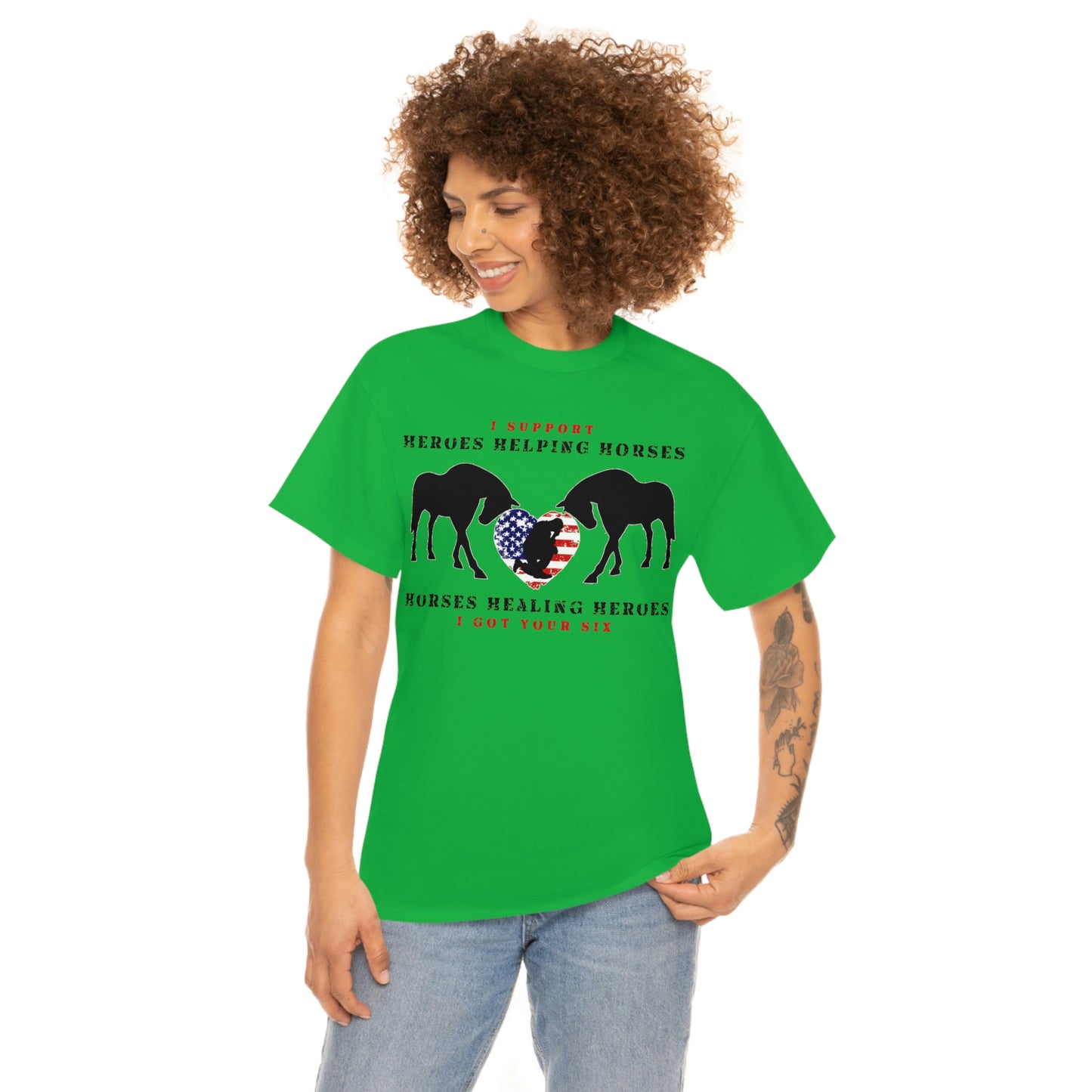 6H - Heart - Adult Tee (Front Logo)