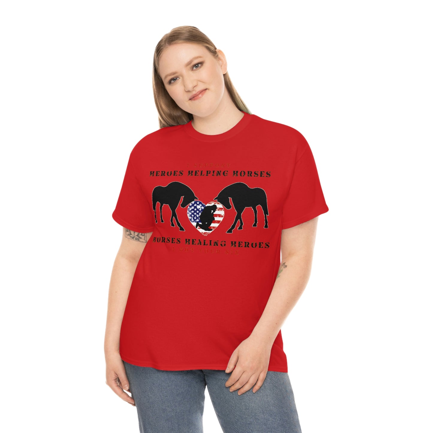 6H - Heart - Adult Tee (Front Logo)