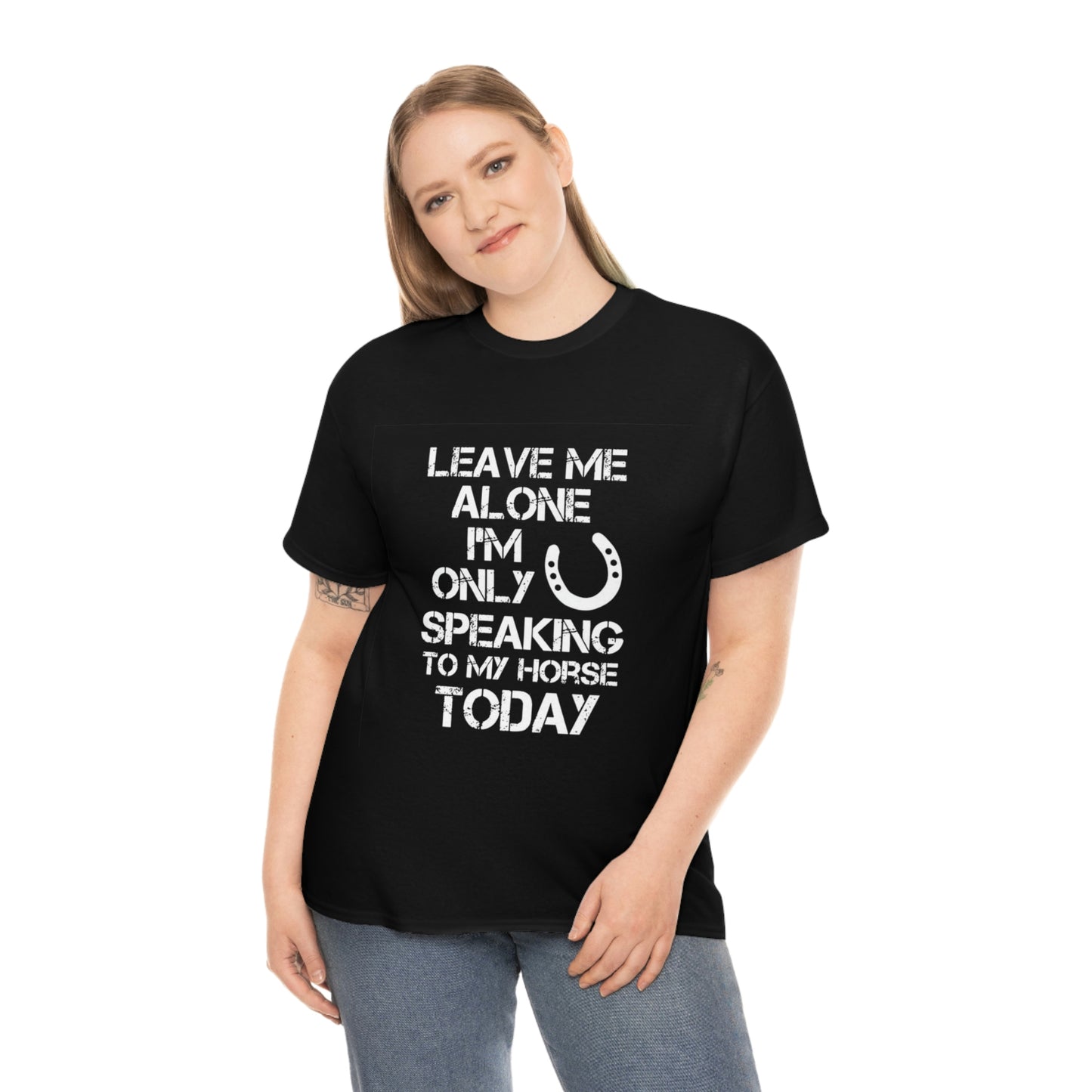 Leave Me Alone - Adult Tee (Front Logo)