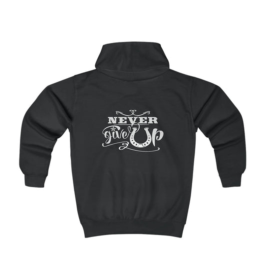 Never Give Up - Youth Hoodie