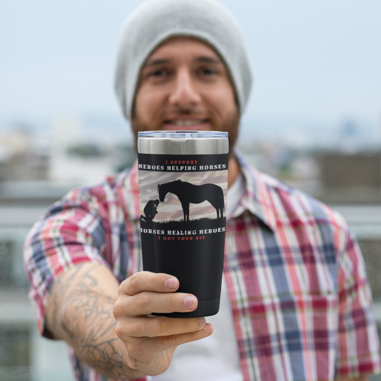 6H Ringneck Tumbler, 30oz - Black