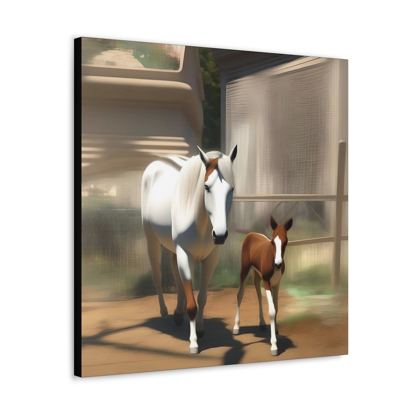 Canvas Gallery Wrap - Takota and Mommy - Animated