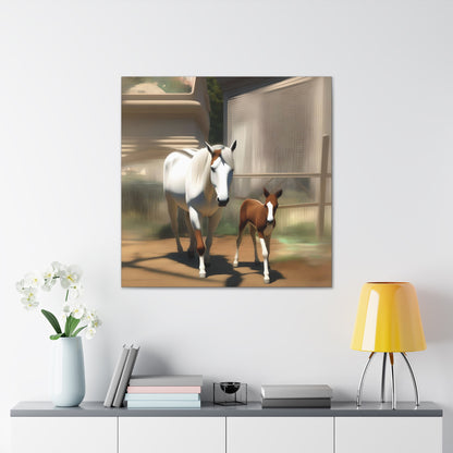 Canvas Gallery Wrap - Takota and Mommy - Animated