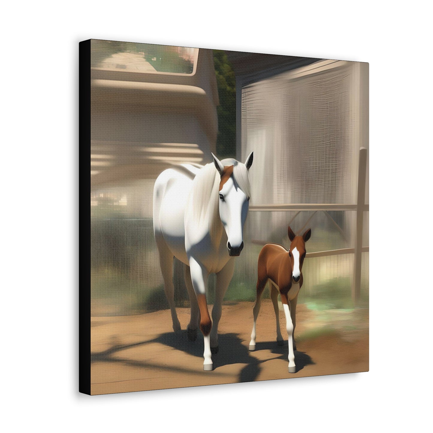 Canvas Gallery Wrap - Takota and Mommy - Animated